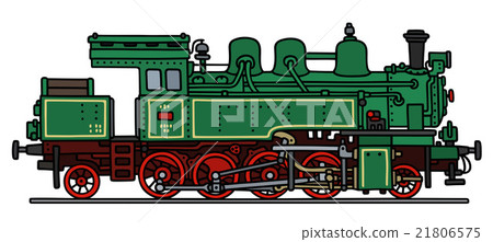 Vintage green steam locomotive Vintage green steam locomotive 21806575