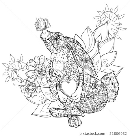 Vector cute fairy rabbit in flowers Vector cute fairy rabbit in flowers 21806982