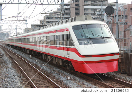 Tobu Sky Tree Line 200 series express train pass through near Matsubarado station station Tobu Sky Tree Line 200 series express train pass through near Matsubarado station station 21806983