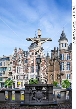Crucifix located in the Het Steen Castle, Antwerp 21807819