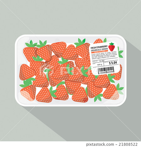 Strawberry Pack Vector Illustration. 21808522