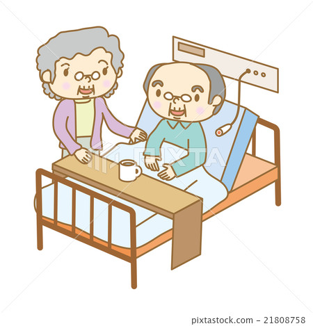 高級婦女和醫院客人在醫院 21808758