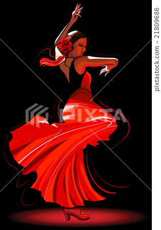 flamenco dancer 21809686