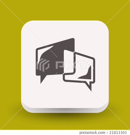 Pictograph of message or chat 21811301