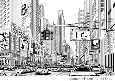 street in New York city street in New York city 21811849
