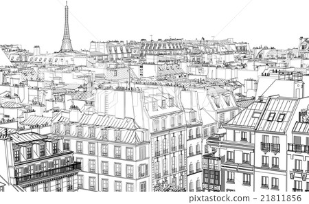 roofs in Paris roofs in Paris 21811856