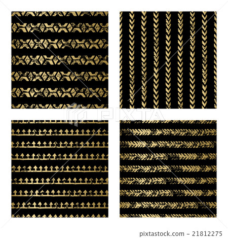 Black and Gold Seamless Pattern 21812275