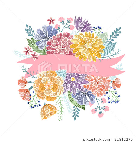 Floral greeting card 21812276
