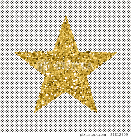 Gold glittering stars confetti. Gold glittering stars confetti. 21812509