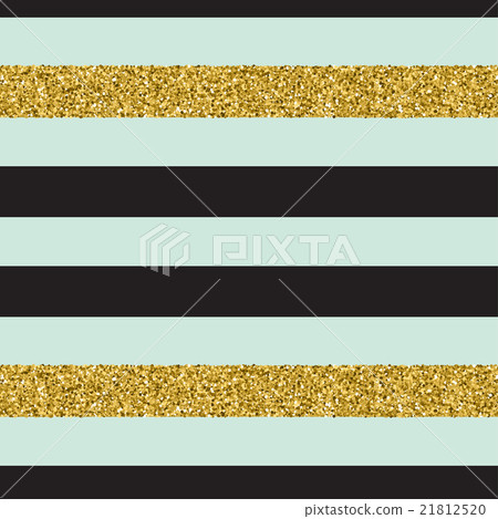 Stock Illustration: Trendy gold strip vector seamless pattern.