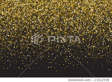 Stock Illustration: Vector background with gold glitter.