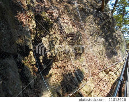 Protective net is necessary for falling rock danger zone 21812626