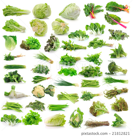 Vegetables collection isolated on white background 21812821