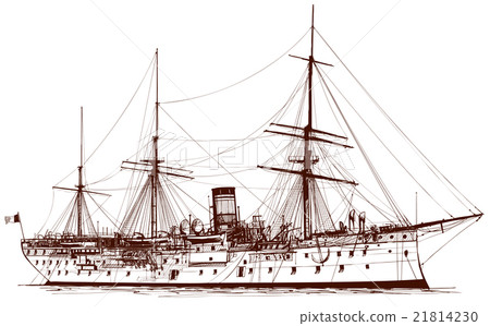 Old  battleship 21814230