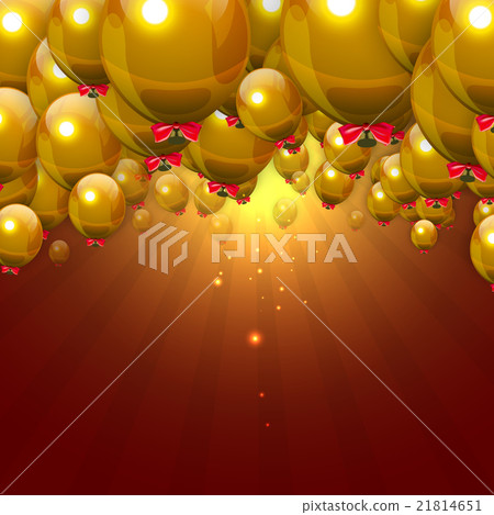 Party Gold Balloons Background  21814651