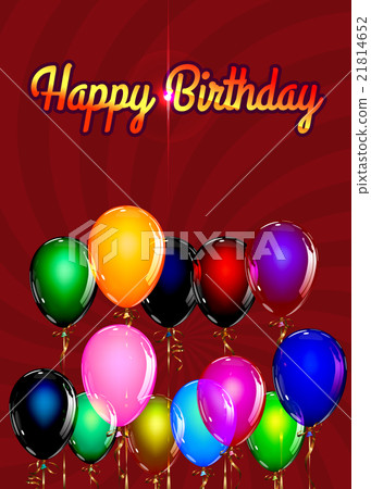 Happy Birthday Balloon Background Happy Birthday Balloon Background 21814652