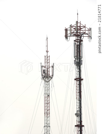 Telephone pole with a white background Telephone pole with a white background 21814771