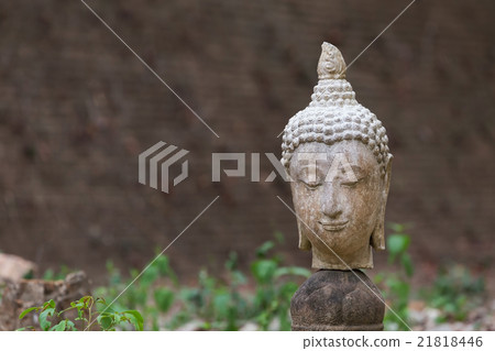 buddha statue in wat umong, chiang mai 21818446