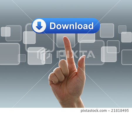 Male hand pressing button (download) Male hand pressing button (download) 21818495