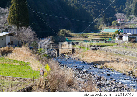 高知縣四萬十市Sawatari沉積橋 高知縣四萬十市Sawatari沉積橋 21819746