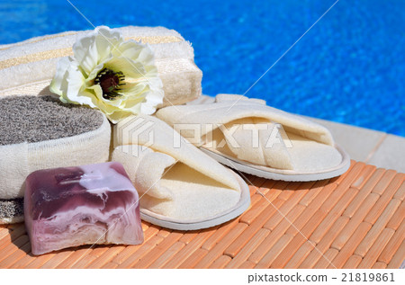 bath slippers, handmade soap and flower bath slippers, handmade soap and flower 21819861