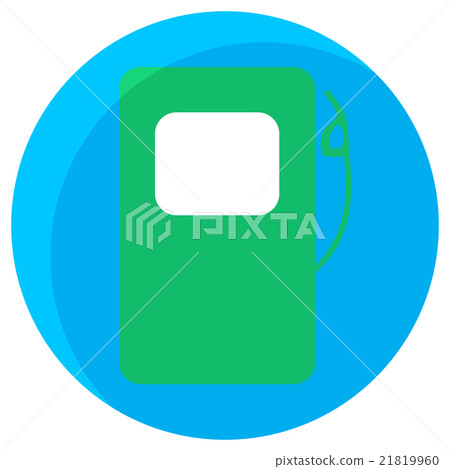 Fuel station green icon - Stock Illustration [21819960] - PIXTA