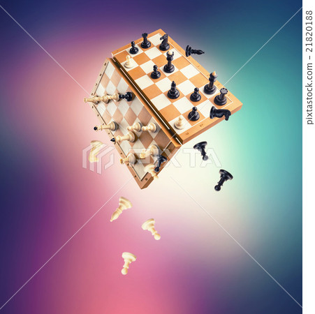 Chessmen falling Chessmen falling 21820188