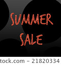 Hot summer sale design template. Red and Black 21820334