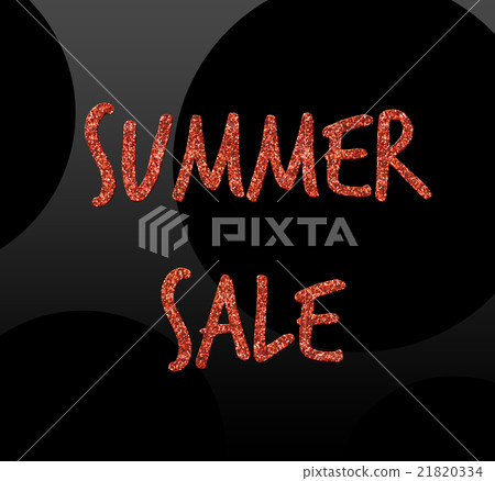 Hot summer sale design template. Red and Black 21820334