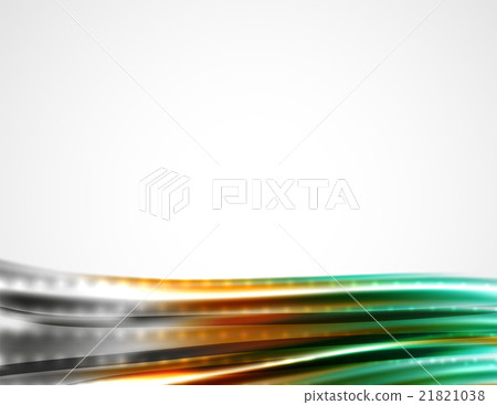 Shiny metallic wave curtain. Abstract background Shiny metallic wave curtain. Abstract background 21821038
