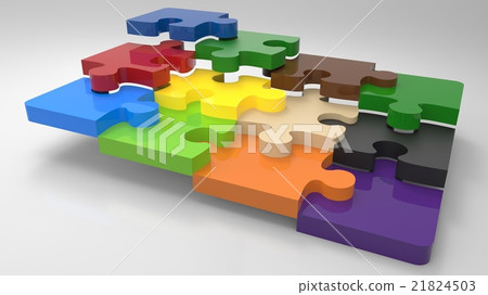 3D Puzzle Illustration 21824503