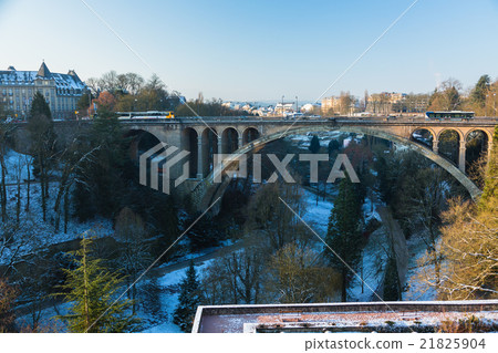 Luxembourg Adolphe Bridge and Cityscape in Luxembourg City Luxembourg Adolphe Bridge and Cityscape in Luxembourg City 21825904