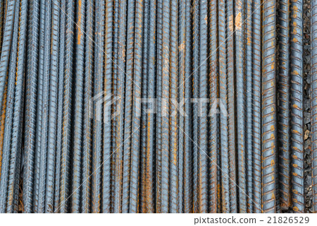 Rusty rebar steel used in construction 21826529
