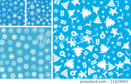 4 Christmas Seamless Background set - Stock Illustration [21829993] - PIXTA