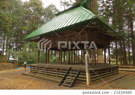信州岡穀神社東鶴峰八幡宮(澀谷八幡宮)鳥瞰水平隅海花雕塑神社和神社與主神社 信州岡穀神社東鶴峰八幡宮(澀谷八幡宮)鳥瞰水平隅海花雕塑神社和神社與主神社 21830980