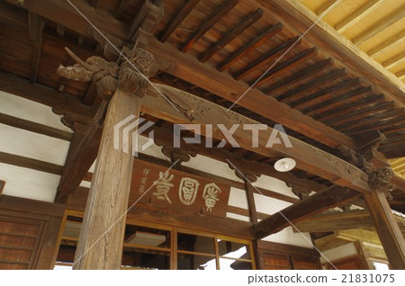 Shinshu Okaya Koenji Kabuki Stage also serving as the stage Honkan Omori bird's eye view Tachikawa Triassic Three Tachikawa Tomie's works Edo era architecture 21831075