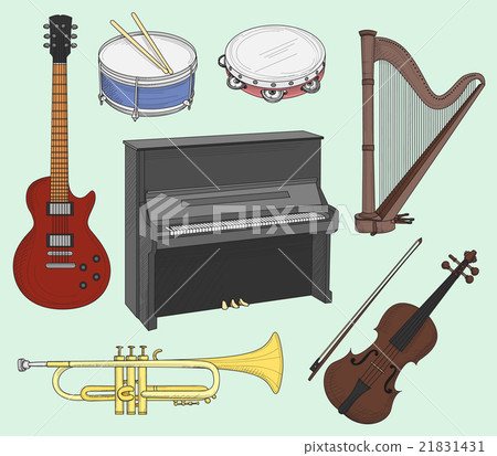 Musical instruments set 21831431