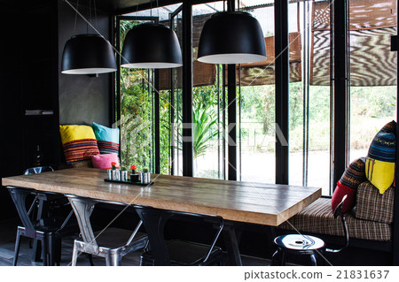 Living room and wood table 21831637