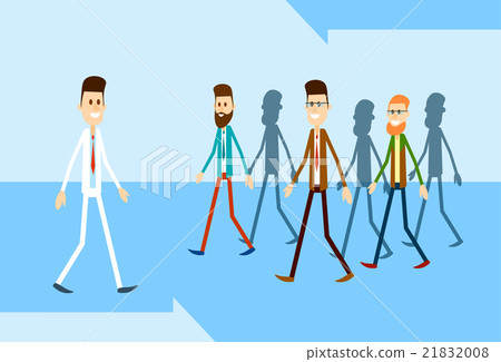 Man Move Stand Out From Crowd Individual Business Man Move Stand Out From Crowd Individual Business 21832008