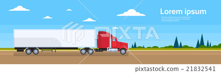 Truck Trailer Road Cargo Shipping Freight Truck Trailer Road Cargo Shipping Freight 21832541