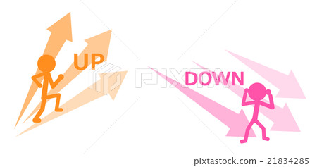 illustration, UP, DOWN 21834285