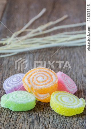 Jelly sweet, flavor fruit, candy dessert colorful. 21835548