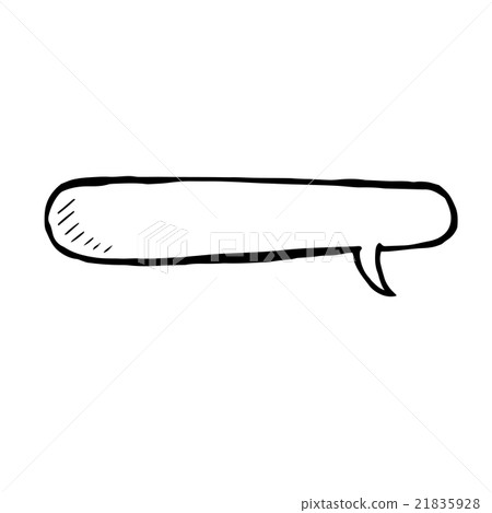 Vector hand drawn doodle of a speech bubble Vector hand drawn doodle of a speech bubble 21835928