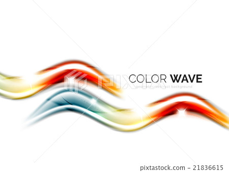Abstract color wave design element Abstract color wave design element 21836615