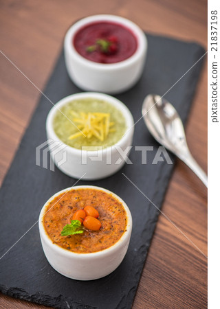 Refreshing lemon cranberry seabuckthorn sorbet 21837198