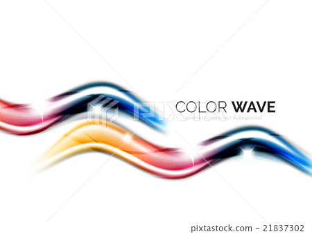 Abstract color wave design element Abstract color wave design element 21837302