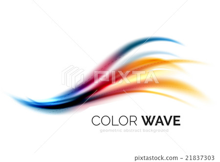 Abstract color wave design element Abstract color wave design element 21837303