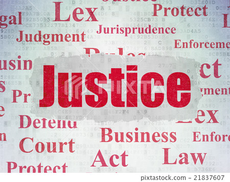Law concept: Justice on Digital Paper background Law concept: Justice on Digital Paper background 21837607