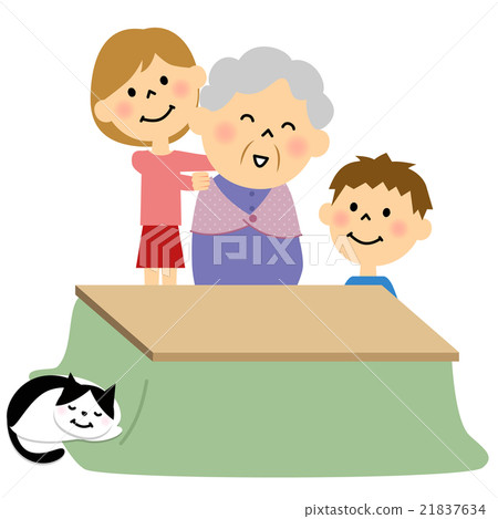 Senior grandmother and grandchild Senior grandmother and grandchild 21837634