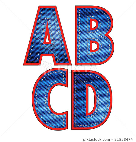Set of Jeans Letters Set of Jeans Letters 21838474